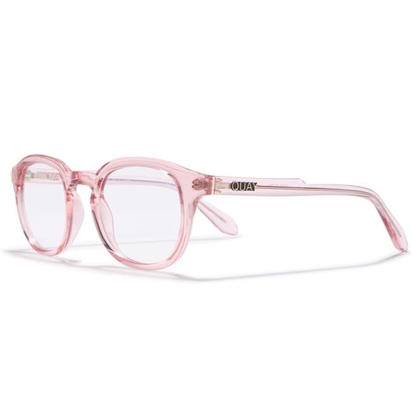 QUAY Walk On Blue Light Glasses Crystal Pink Frame Bluelight Blocking Lens NWT - Picture 4 of 8
